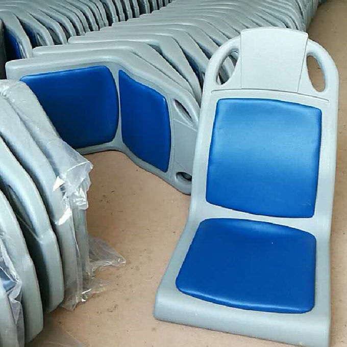 クッションのボートの座席環境の射出成形が付いている青いプラスチック バス座席